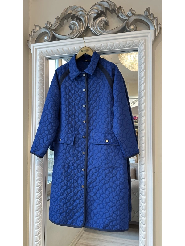 İNVEE 7096 Kapitone Ceket - Sax