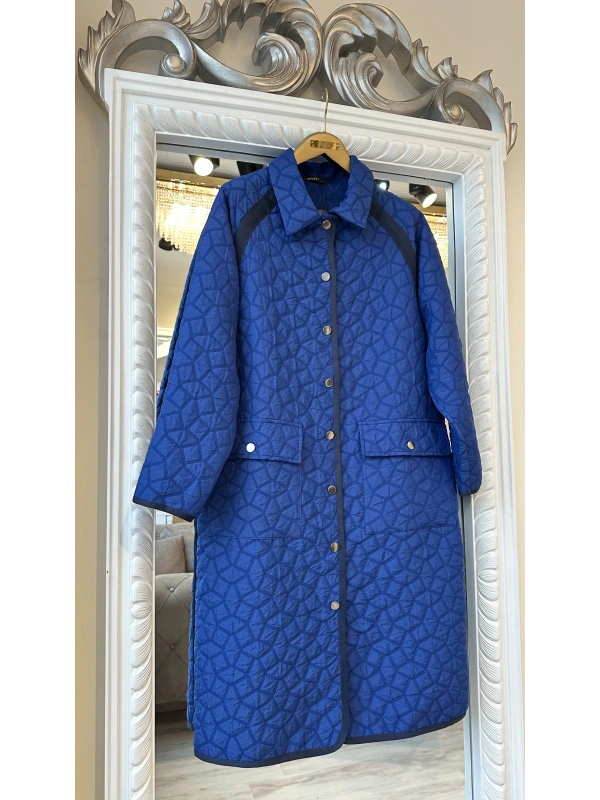 İNVEE 7096 Kapitone Ceket - Sax