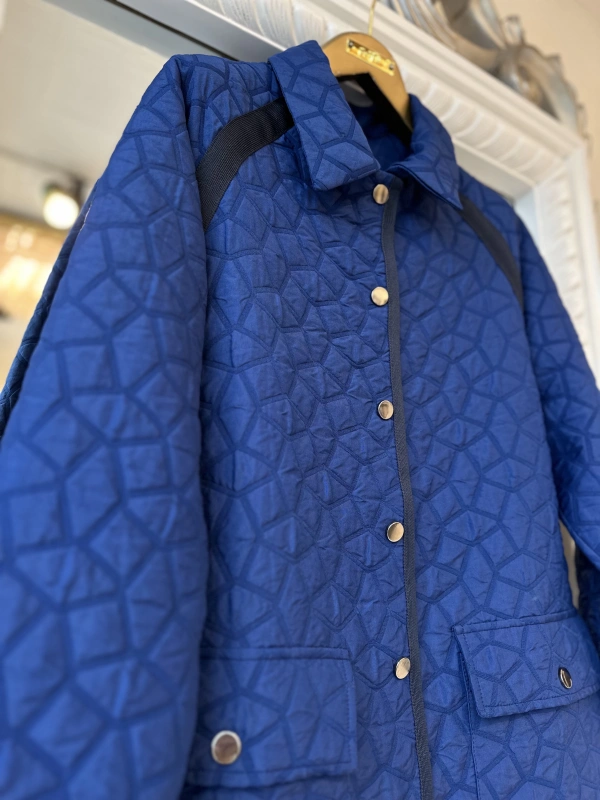 İNVEE 7096 Kapitone Ceket - Sax