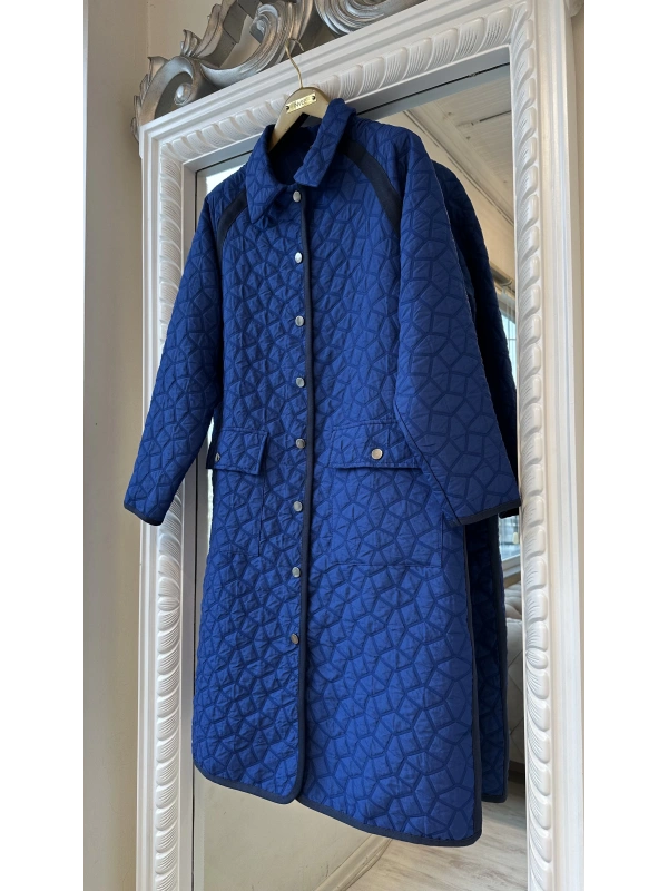 İNVEE 7096 Kapitone Ceket - Sax