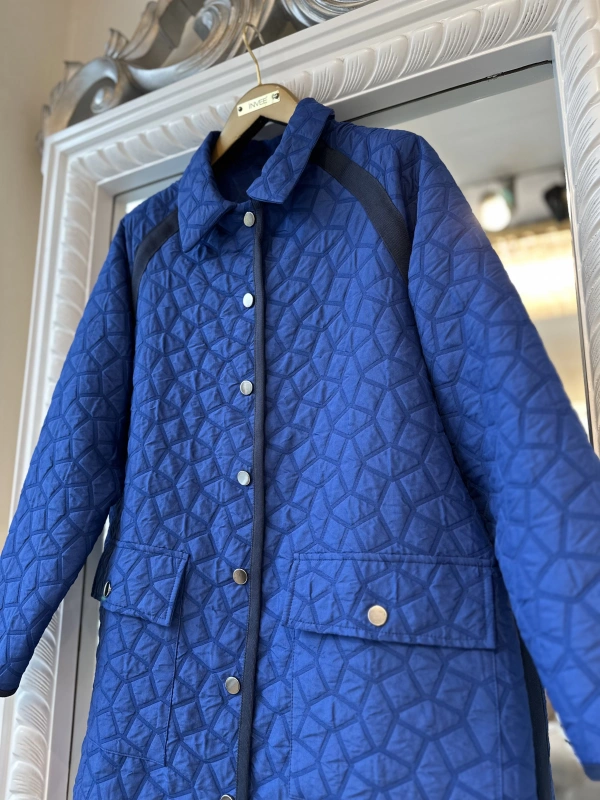 İNVEE 7096 Kapitone Ceket - Sax