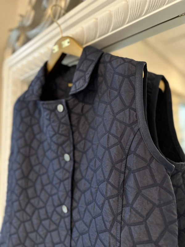 İNVEE 7099 Kapitone Yelek - Lacivert