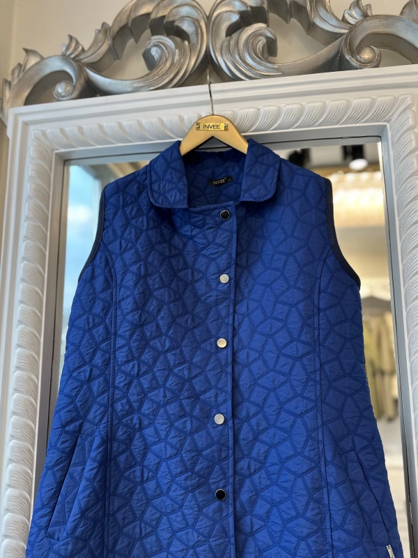 İNVEE 7099 Kapitone Yelek - Sax