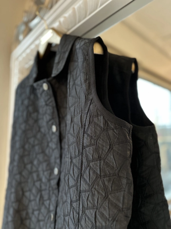 İNVEE 7099 Kapitone Yelek - Siyah