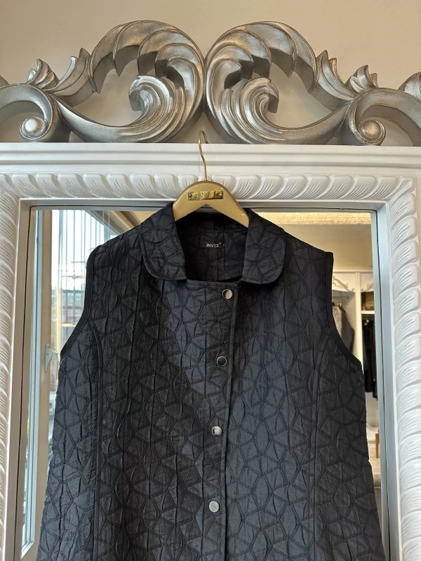 İNVEE 7099 Kapitone Yelek - Siyah