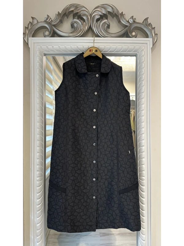 İNVEE 7099 Kapitone Yelek - Siyah