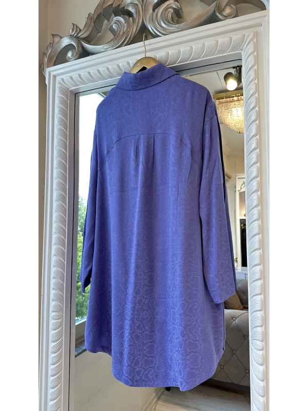 İNVEE Desenli Gömlek - Mor