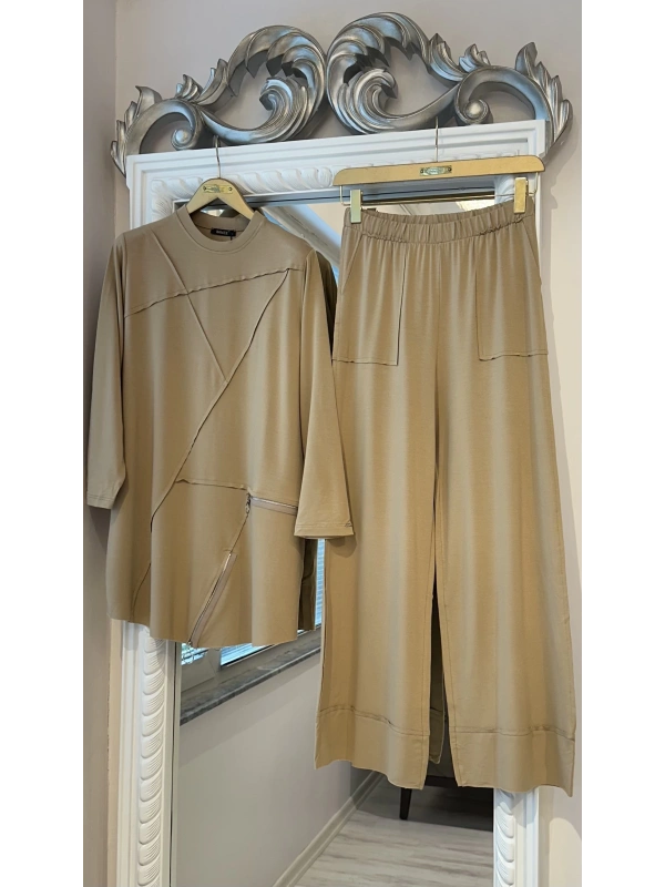 İNVEE Pamuk Takım - Camel