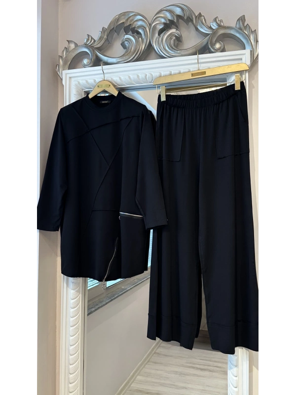 İNVEE Pamuk Takım - Siyah