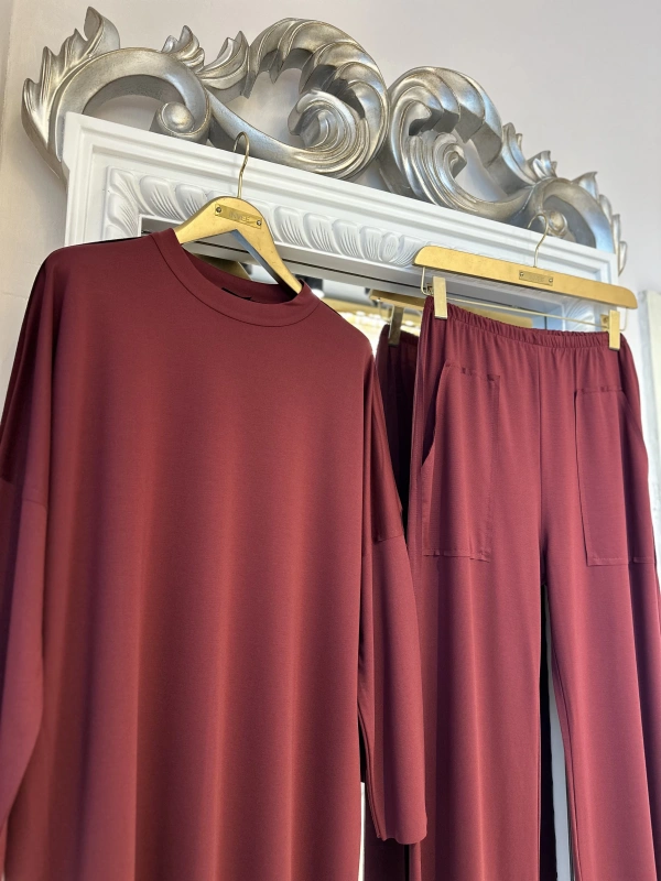 İNVEE Modal Takım - Bordo