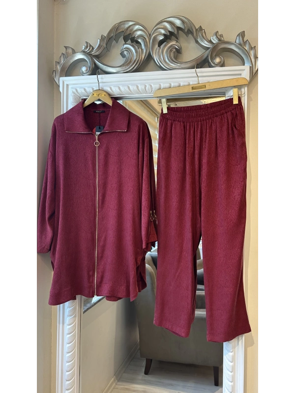 İNVEE 7135 Modal Takım - Bordo