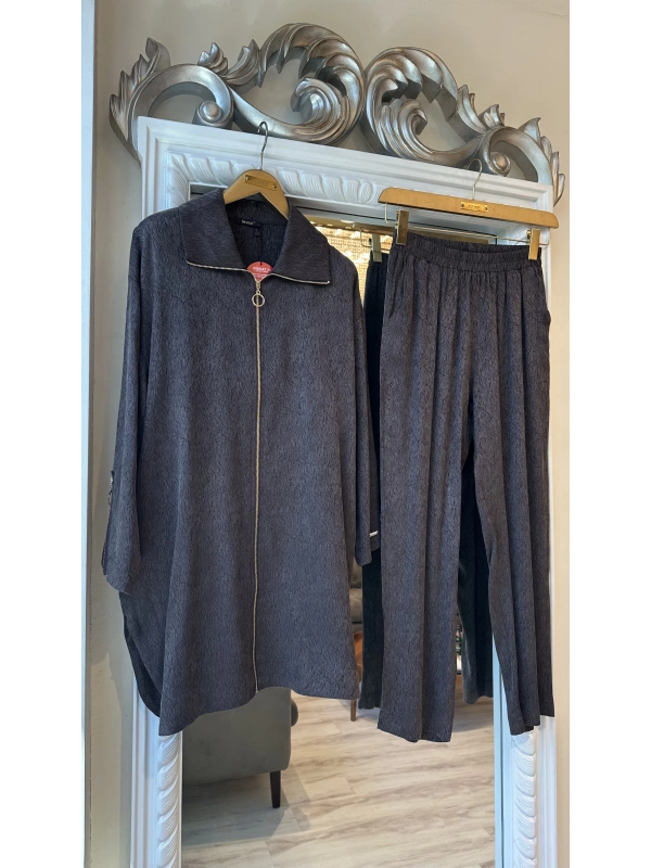 İNVEE 7135 Modal Takım - Kahverengi