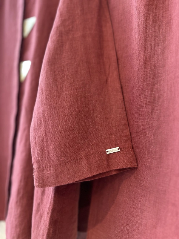 İNVEE 7145 Keten Takım - Bordo