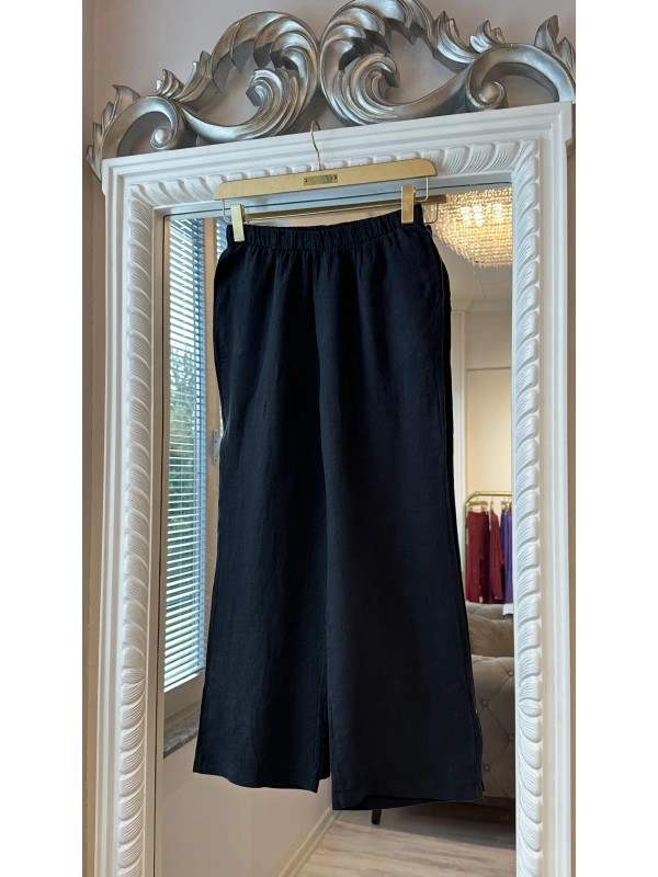 İNVEE 7145 Keten Takım - Siyah