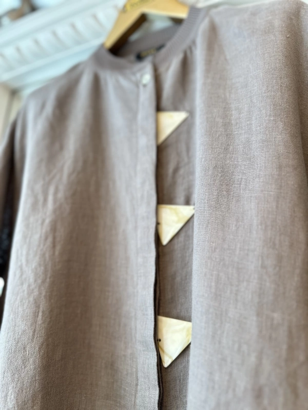 İNVEE 7145 Keten Takım - Vizon