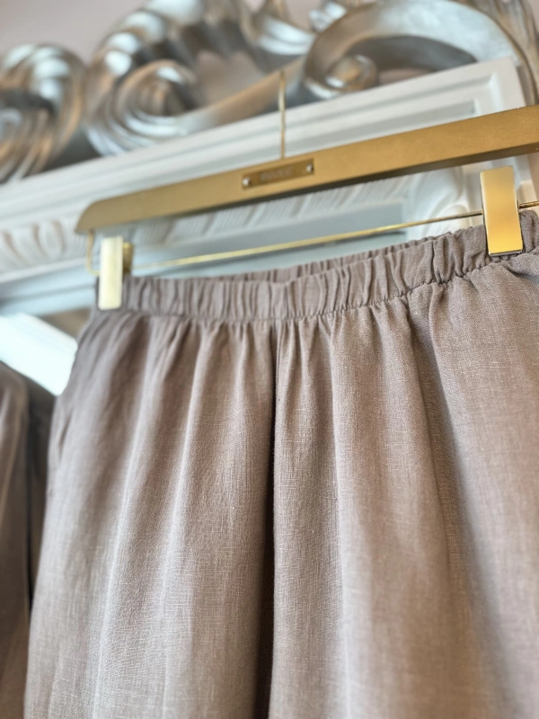 İNVEE 7145 Keten Takım - Vizon