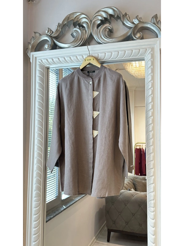 İNVEE 7145 Keten Takım - Vizon