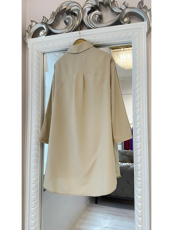 İNVEE 7155 Gömlek - Krem