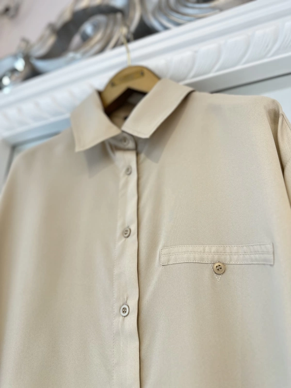 İNVEE 7155 Gömlek - Krem