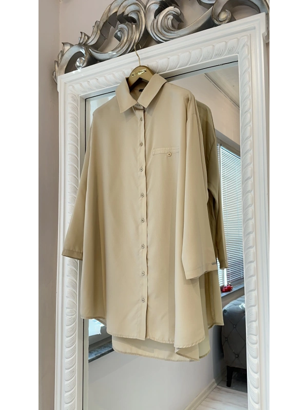 İNVEE 7155 Gömlek - Krem