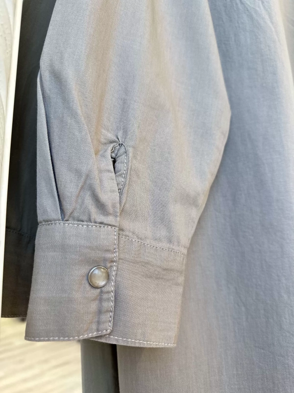 İNVEE İnce Denim Gömlek - Bej