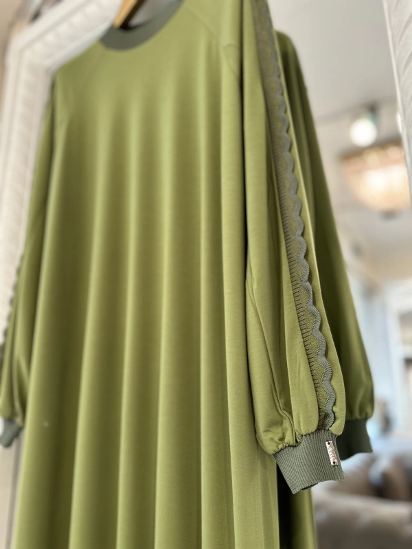 İNVEE 7901 Yeşil Elbise