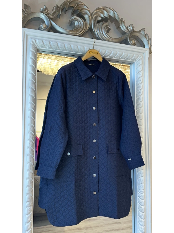 İNVEE Başak Desenli Kapitone Ceket