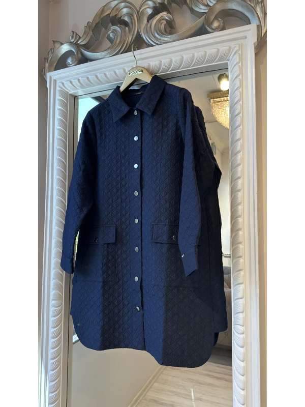 İNVEE Başak Desenli Kapitone Ceket