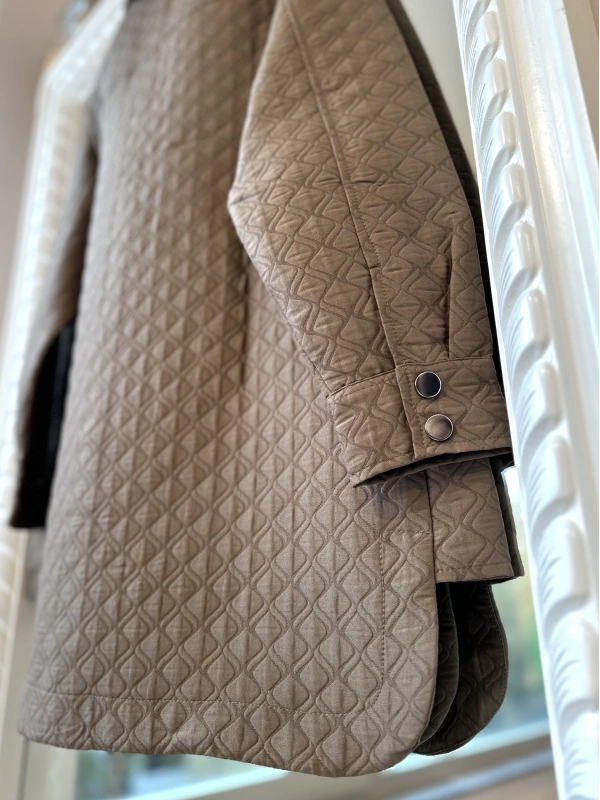 İNVEE Çıtçıt Kapamalı Kısa Kapitone Ceket - Vizon