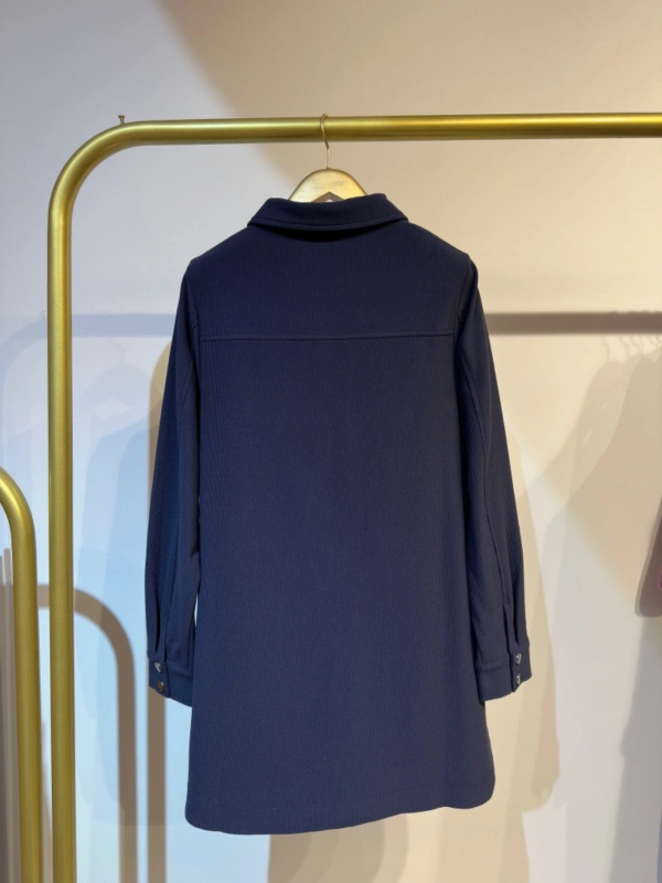 İNVEE Çıtçıt Kapamalı Mevsimilik Kısa Ceket - Lacivert