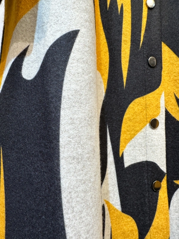 İNVEE Çıtçıt Kapamalı Mevsimilik Uzun Pardesü - Sarı