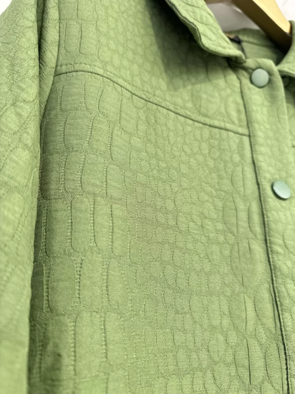 İNVEE Çıtçıt Kapamalı Kapitone Kap - Yağ Yeşili