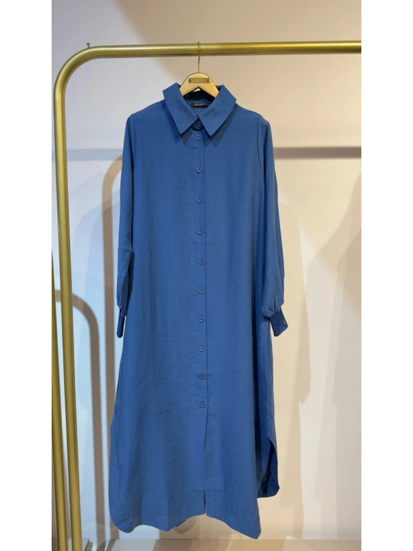 İNVEE Düğmeli Uzun Gömlek