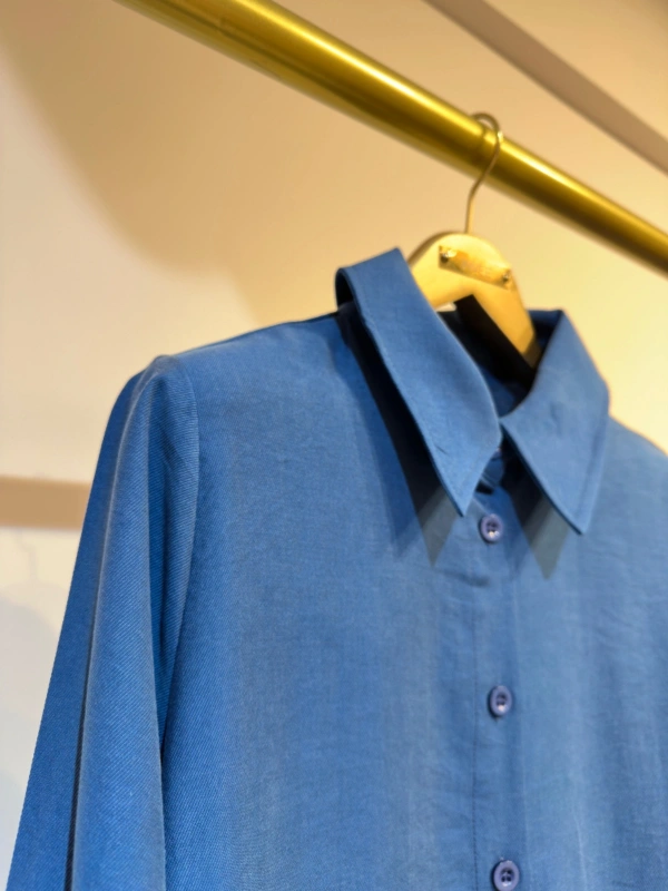 İNVEE Düğmeli Uzun Gömlek