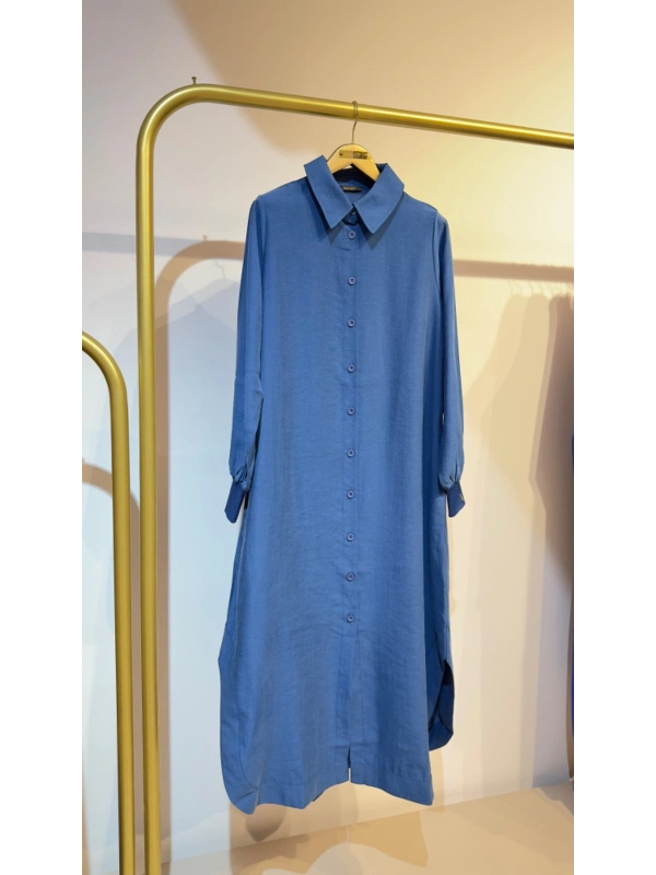 İNVEE Düğmeli Uzun Gömlek