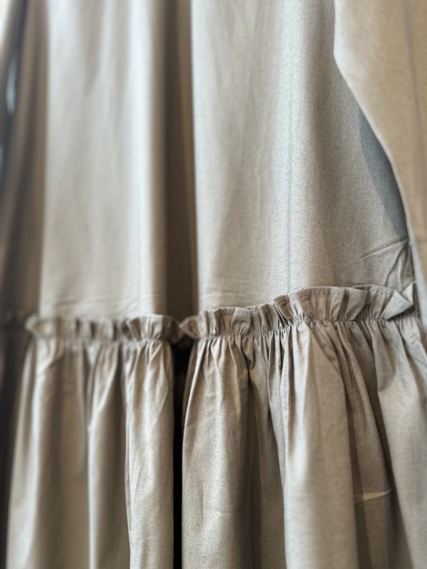 İNVEE Fermuar Detaylı Elbise - Çağla