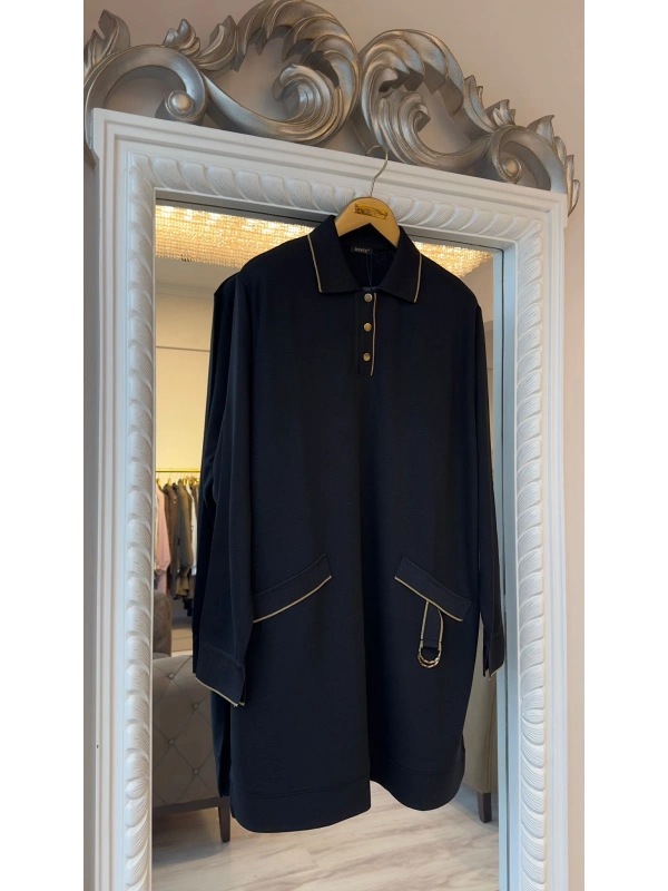 İNVEE İki İplik Tunik - Siyah