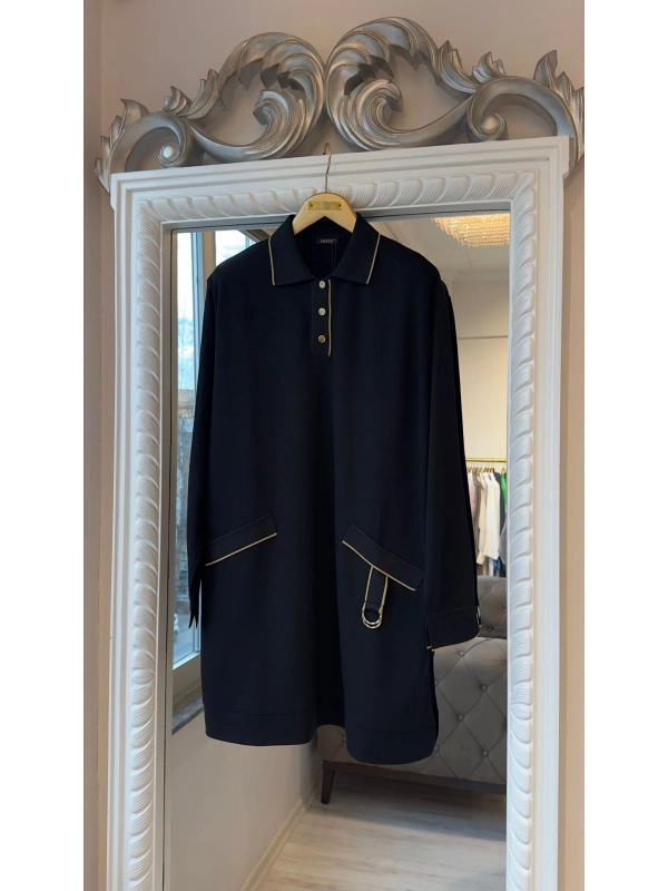 İNVEE İki İplik Tunik - Siyah