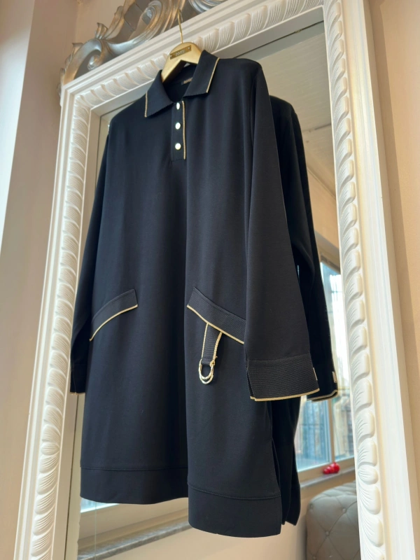 İNVEE İki İplik Tunik - Siyah