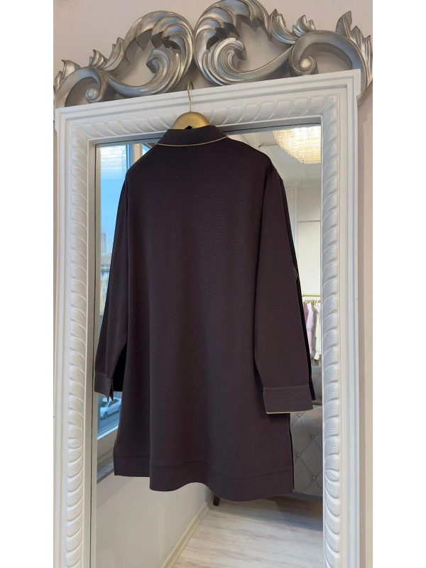 İNVEE İki İplik Tunik - Kahverengi