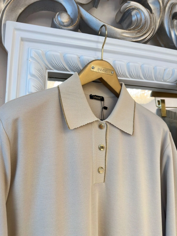 İNVEE İki İplik Tunik - Bej