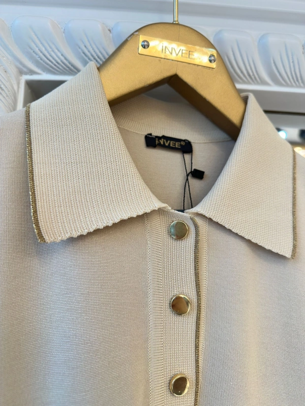 İNVEE İki İplik Tunik - Bej