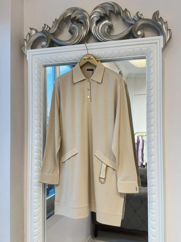 İNVEE İki İplik Tunik - Bej