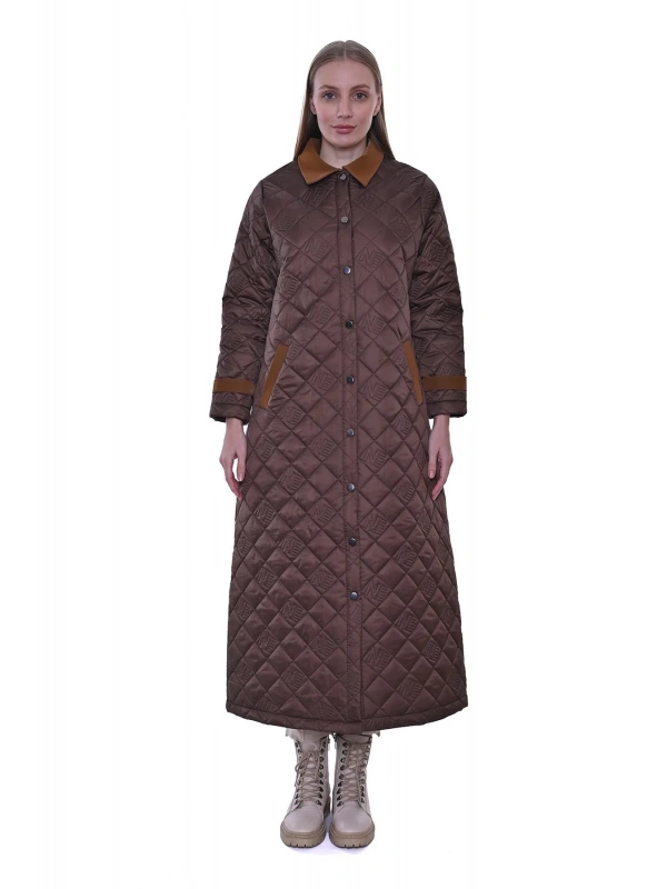 İNVEE Kapitone Mont - Kahverengi