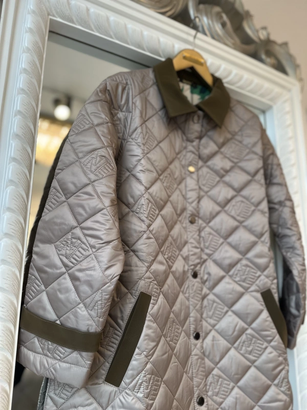 İNVEE Kapitone Mont - Sütlü Kahve