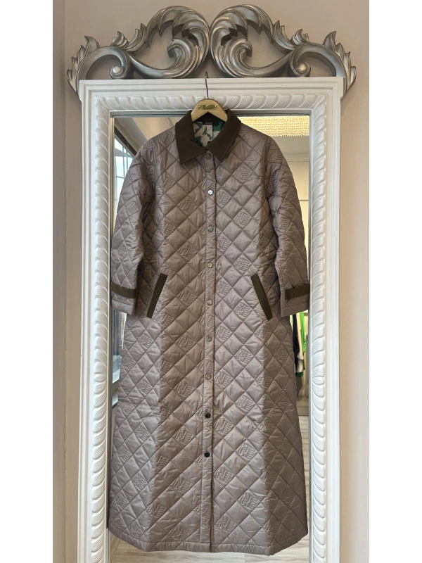 İNVEE Kapitone Mont - Sütlü Kahve