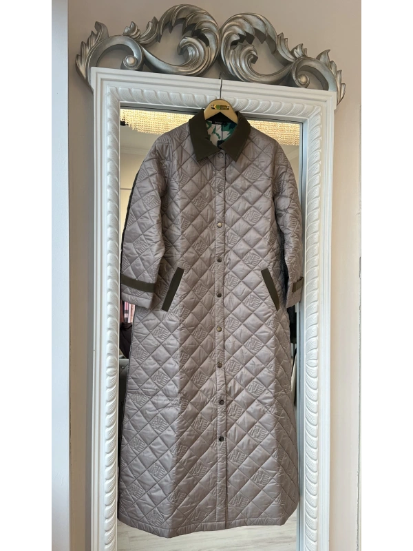 İNVEE Kapitone Mont - Sütlü Kahve