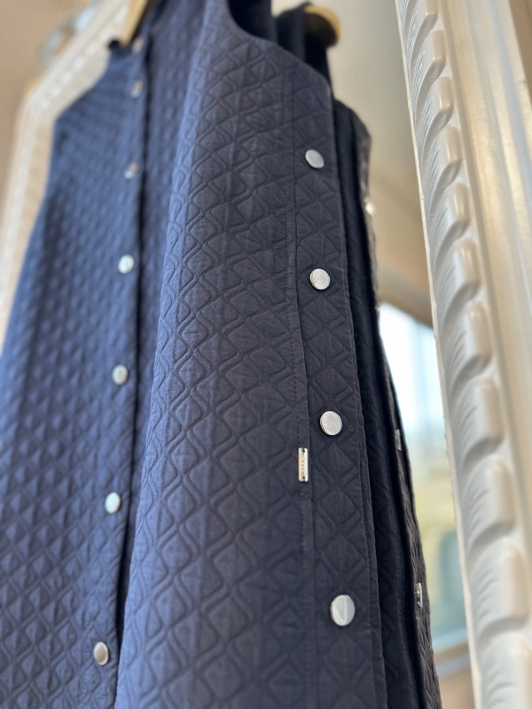 İNVEE Kapitone Uzun Yelek - Lacivert