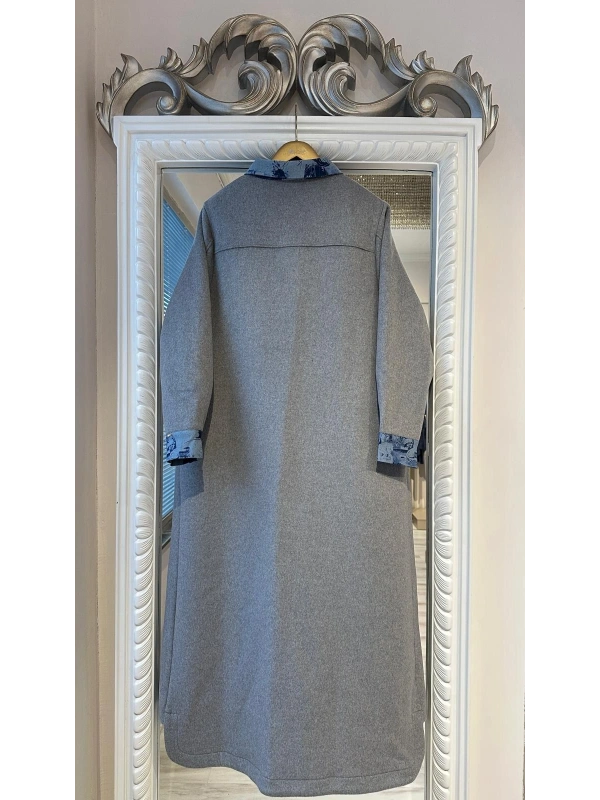 İNVEE Kaşe Pardesü - Gri