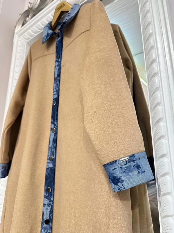 İNVEE Kaşe Pardesü - Camel